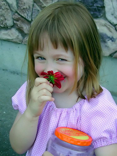 Girl With Flower