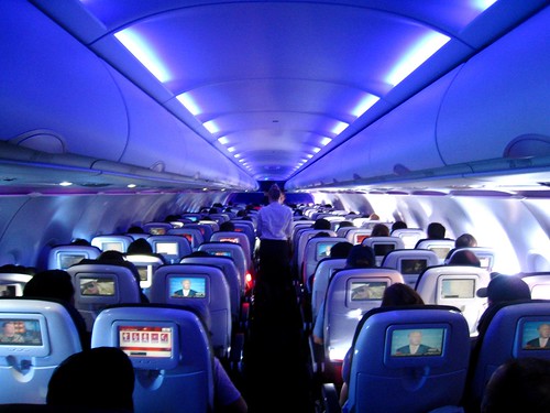 Mood Lighting on Virgin America