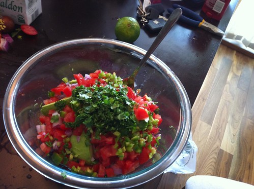 Guacamole before the mash