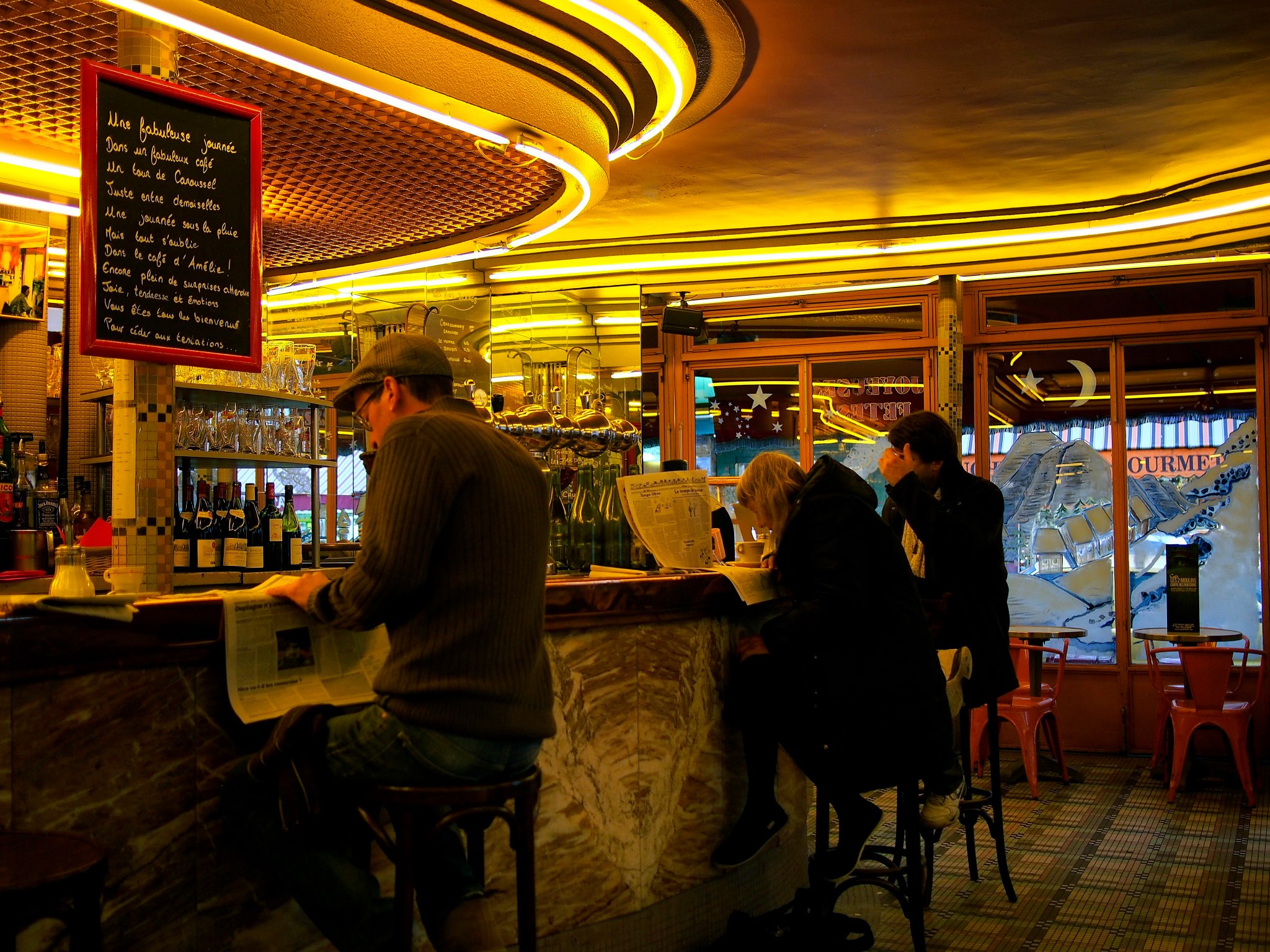 Where Amelie worked, Paris, France