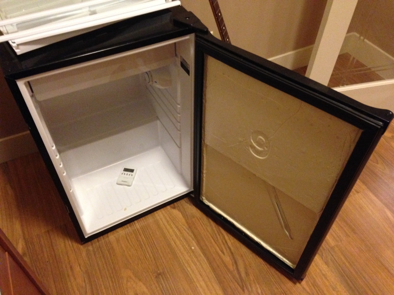 Fridge With Door Shelves Removed