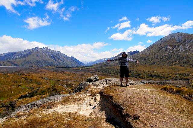 Me, standing near the site of the Golden Hall on the top of Mount Sunday