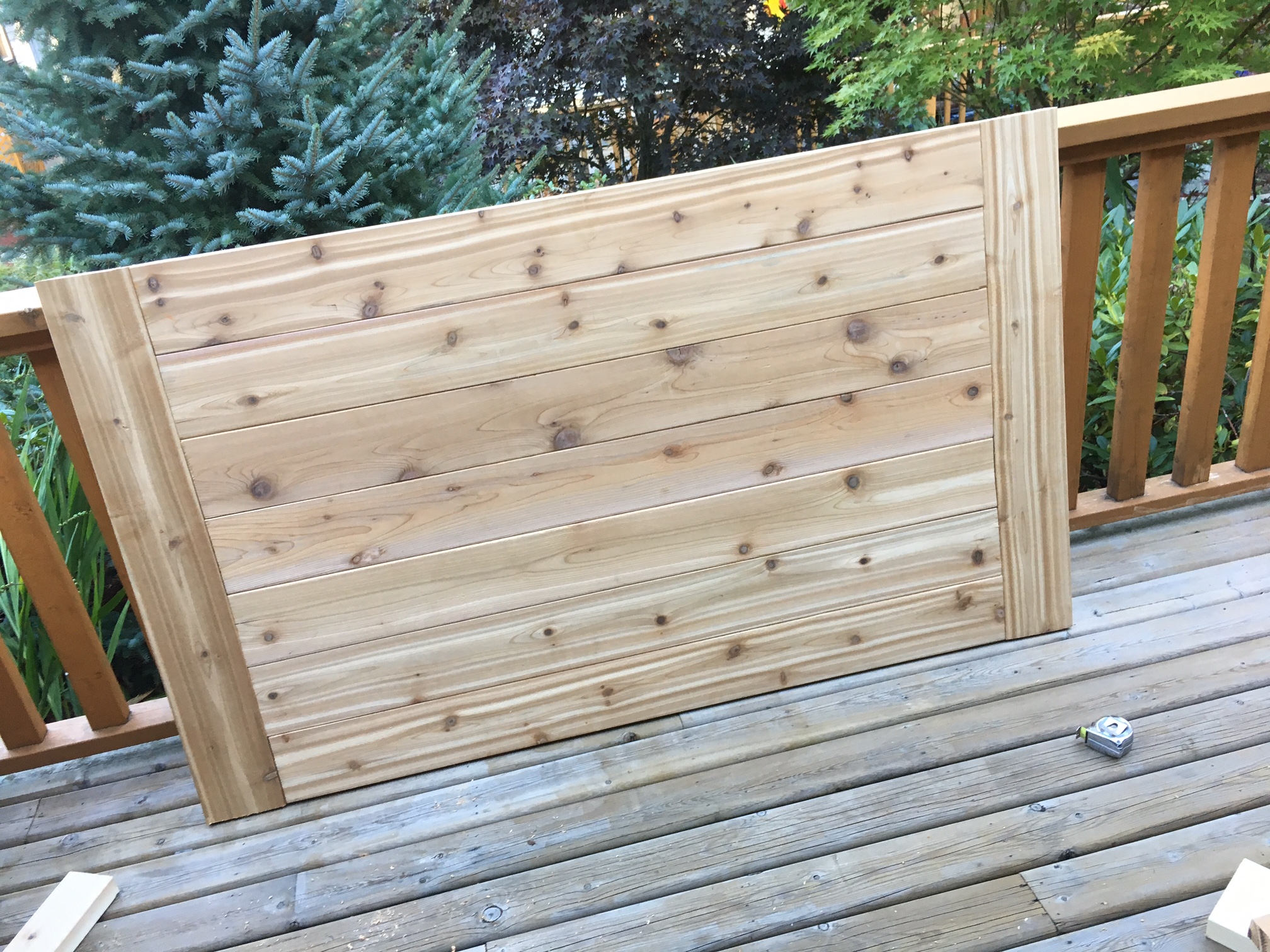 Completed farmhouse table top